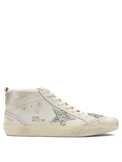 Golden Goose "mid Star" Sneakers In White