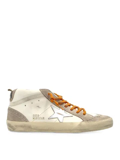 Golden Goose Mid Star Sneakers In White