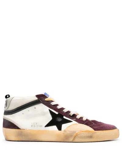 Golden Goose Deluxe Brand Mid Star High-top Sneakers In Animal Print