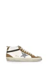 Golden Goose Db Mid Star Sneakers Brown White In White