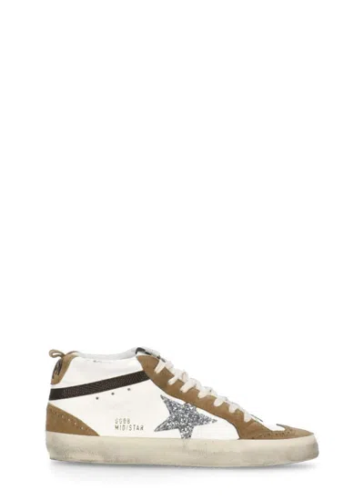 Golden Goose Mid Star Sneakers In White