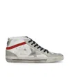 Golden Goose Mid-star Sneakers In White