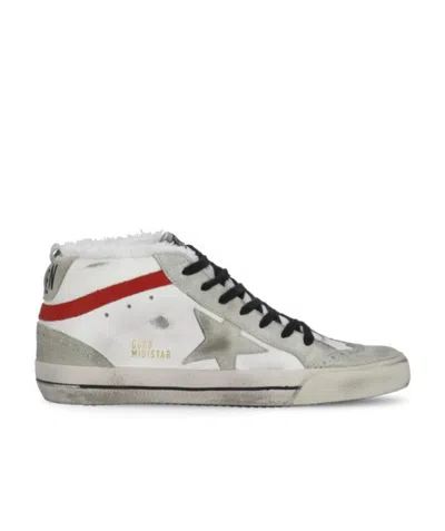 Golden Goose Mid-star Sneakers In White