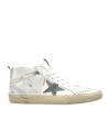 Golden Goose Mid Star Glitter Sneaker In White