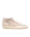 Golden Goose Mid Star Classic Suede Upper Toe An In Neutral