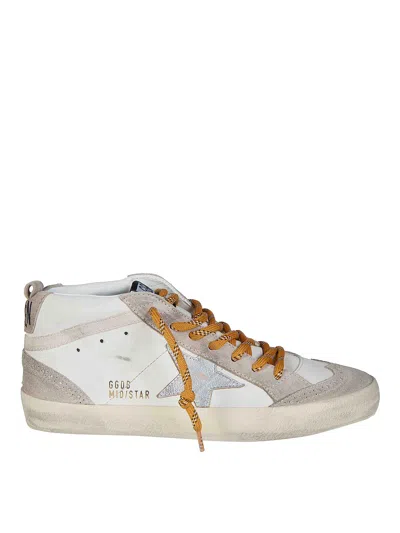 Golden Goose Mid Star Suede Sneakers In Beige