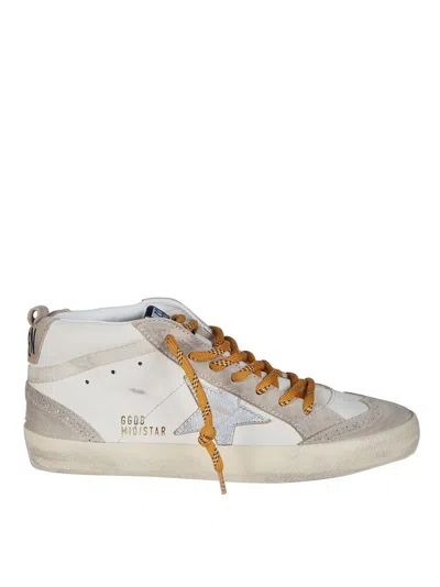 Golden Goose Mid Star Suede Toe Spur Leather Upper Sneakers In Multi