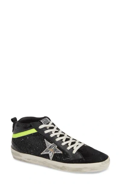 Golden Goose Mid Top Sneaker In Black
