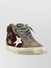 Golden Goose Deluxe Brand Women Mid Star Classic High-top Suede Sneakers With Glitter Inserts