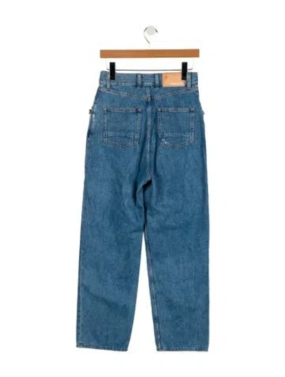 Pre-owned Golden Goose Mid-rise Straight Leg Jeans In Blue