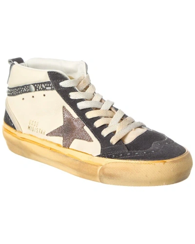 Golden Goose Midstar Leather & Suede Sneaker In White