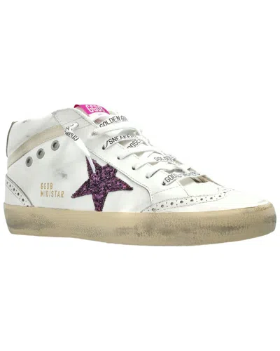Golden Goose Midstar Leather Sneaker In White