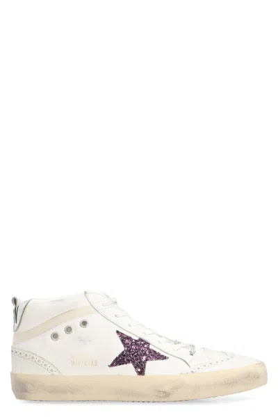 Golden Goose Star Mid-top Sneakers In White