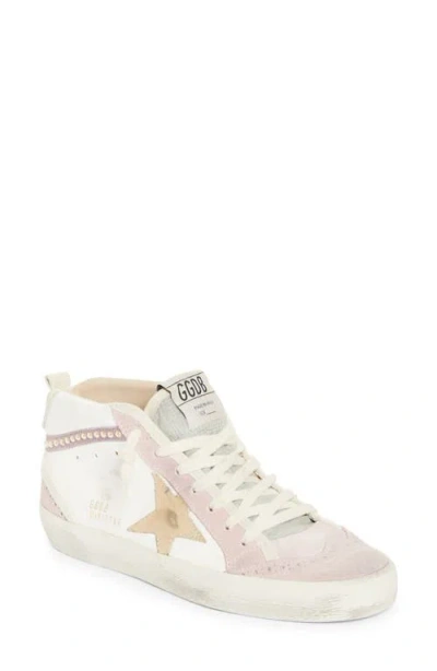 Golden Goose Midstar Sneaker In White/pink