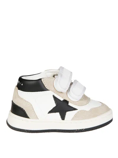 Golden Goose Mini Basket Sneaker For Kids In White