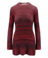 Golden Goose Deluxe Brand Women Knitted Multicolor Mini Dress With Stars Detail In Multicolor
