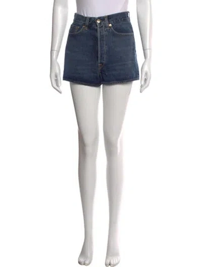Pre-owned Golden Goose Mini Shorts In Blue