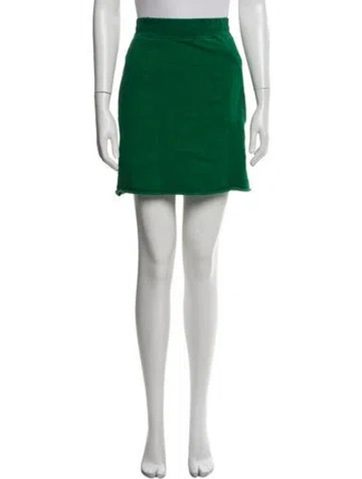 Pre-owned Golden Goose Mini Skirt In Green