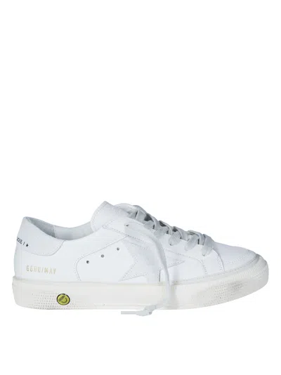 Golden Goose Mini Star And Heel Sneakers In White