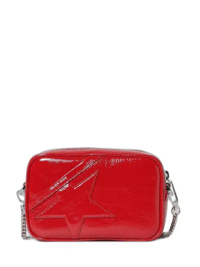 Golden Goose Mini Star Bag In Patent Leather Ruby Red