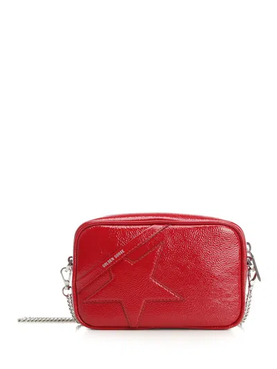 Golden Goose Mini Star Bag Naplack Leather Body And Star Crossbody Bags Red