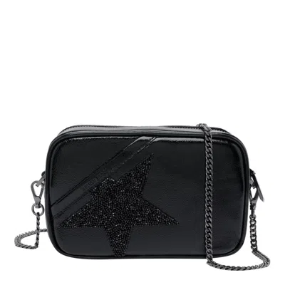 Golden Goose Deluxe Brand Mini Star Embellished Shoulder Bag In Black