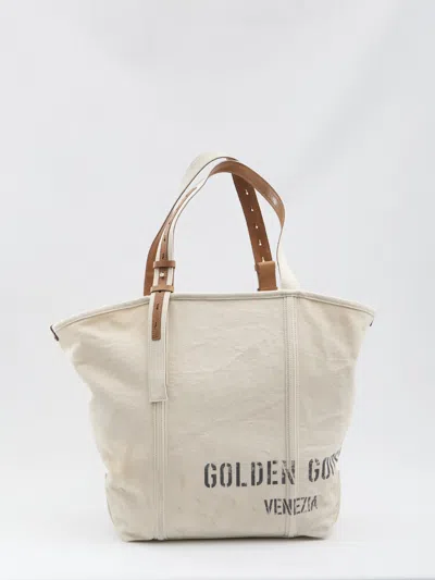 Golden Goose Mini Star Handbag In Sand