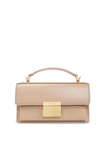 Golden Goose Mini Venice Leather Palmellata Handbag In Tan