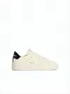 Golden Goose Minimalist Off-white Low-top Sneakers With Tonal Star Detail In White