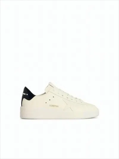 Golden Goose Minimalist Off-white Low-top Sneakers With Tonal Star Detail