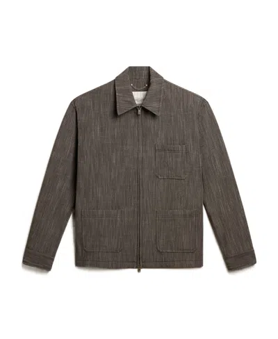 Golden Goose Mens Wool Blend Coach Jacket In Black