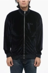 GOLDEN GOOSE MOCK NECK CHENILLE SWEATSHIRT WITH FULL ZIP