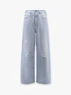 Golden Goose Morgan Wide Leg Jeans With Stars Iconic Detail