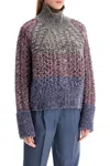 Golden Goose Journey Ws Knit Turtle Neck Raglan Sleeves Sweater In Multi