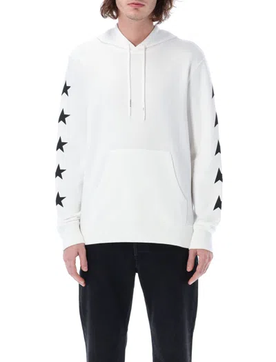Golden Goose Multi Star Hoodie In White