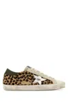 GOLDEN GOOSE MULTICOLOR CALF HAIR AND LEATHER SUPER STAR CLASSIC SNEAKERS