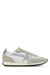 Golden Goose Multicolor Fabric And Suede Running Marathon Sneakers In Whitegreysilver