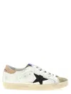 Golden Goose Superstar Leathere Upper Glitter Star Sneaker In White