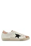 Golden Goose Deluxe Brand Women Multicolor Leather And Suede Super Star Sneakers In White