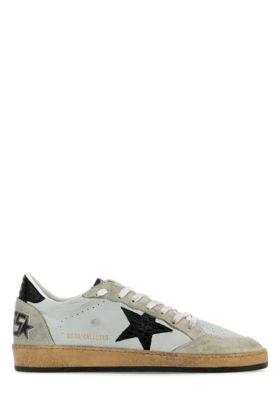 Golden Goose Multicolor Leather Ball Star Sneakers In Grayiceblack