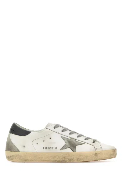 Golden Goose Multicolor Leather Super Star Classic Sneakers In White/ice/darkgray