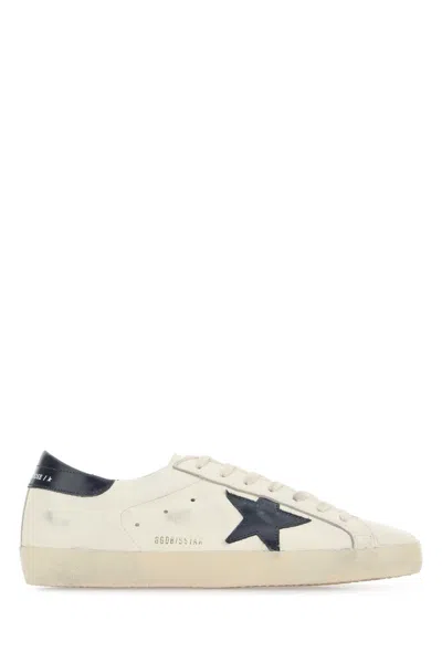 Golden Goose Multicolor Leather Super Star Trainers In White