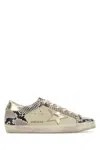 Golden Goose Multicolor Leather Superstar Sneakers In Greyblackpythonsandplatinum