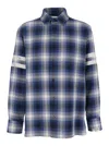 Golden Goose Multicolor Shirt With Check Motif And Stripes On The Sleeves In Multicolor