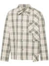 GOLDEN GOOSE MULTICOLORED CHECK-PATTERN SHIRT