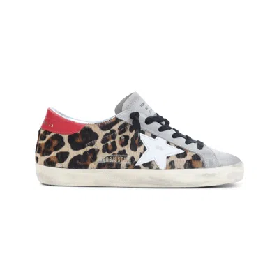 Golden Goose Deluxe Brand Women Super Star Sneaker With Animal Print In Multi