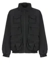 Golden Goose Multipockets Windbreaker Jacket In Black