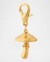 Golden Goose Mushroom Bag Charm In Gold