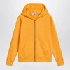 Golden Goose Mustard Yellow Zip-up Sweatshirt With Stars In Yellow