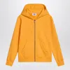 Golden Goose Mustard Yellow Zip-up Sweatshirt With Stars In Yellow